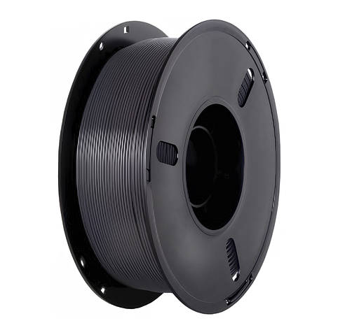 Пластикова нитка PLA, 1.75 мм, 1 кг чорно-сірий, фото 1