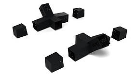 Кронштейни для гамака з бруса 100x100 мм з опорною п'ятою, сталь 2мм, до 250кг, порошкове фарбування