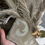 Готовий комплект щільних штор на тасьмі з підхватами 150х270 см Колір кавовий, фото 2