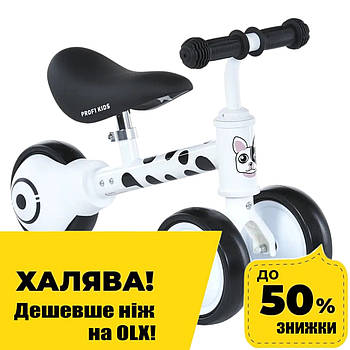 Дитячий беговел 6 дюймів (сталева рама, колеса EVA) PROFI KIDS MBB 1016-4D Чорно-білий