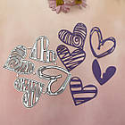 Ніж для створення вирубки із картона Серця NOZ197, фото 2