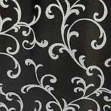 Готовий комплект щільних штор на тасьмі з підхватами 150х270 см Колір чорний, фото 9