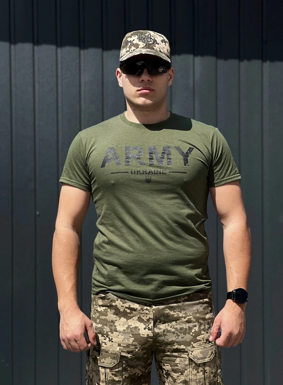 Футболка бавовна ARMY Ukraine Olive