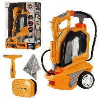 Ігровий набір Міні мийка Power Tools T017 — дитяча автомийка з резервуаром для води, 35×21×16 см, фото 8
