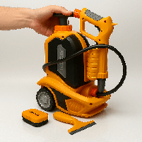 Ігровий набір Міні мийка Power Tools T017 — дитяча автомийка з резервуаром для води, 35×21×16 см, фото 6