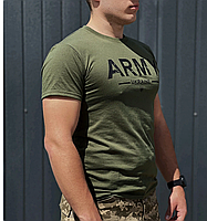 Футболка бавовна ARMY Ukraine Olive, фото 4