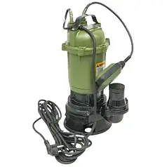 Насос Фекальний-дренажний WISLA WQD 1- 1,1 з подрібнювачем та поплавком, чавун 2" 1,1 кВт, 10м3ч, H=9М Польща