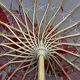 Парасолька для фотосесій червона з китицями | китайська традиційна парасолька, фото 3