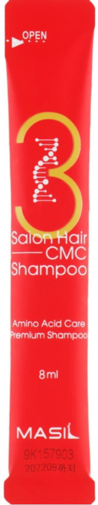 Відновлювальний шампунь Masil 3 Salon Hair CMC Shampoo Stick Pouch, 8 мл (8809744060118)
