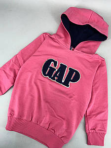 Кофта з капюшоном GAP (розова з чорним)(104р)