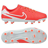 Дитячі футбольні бутси Nike JR TIEMPO LEGEND 10 CLUB FG/MG DV4352-800, Червоний, Розмір (EU) — 32