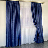 Сонцезахисні штори з льону блекаут 100% захист від сонця бежеві штори, фото 3