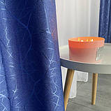 Сонцезахисні штори з льону блекаут 100% захист від сонця бежеві штори, фото 5