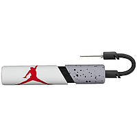 Насос Nike JORDAN ESSENTIAL BALL PUMP біло-сіро-червоний J.000.1946.128.NS, Сірий, Розмір (EU) — 1SIZE