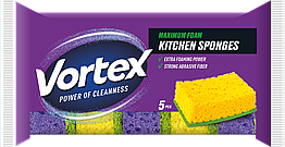 Губка кухонна 5шт Vortex