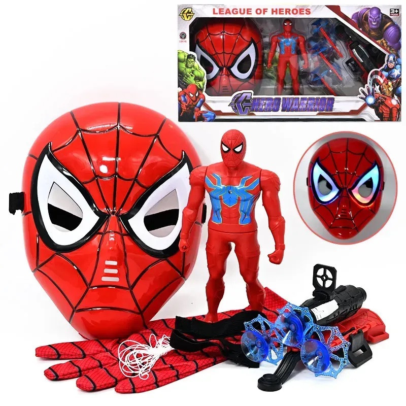 Набір героя з фігуркою, маскою та запускачем (підсвічування) BJ 326, фото 1