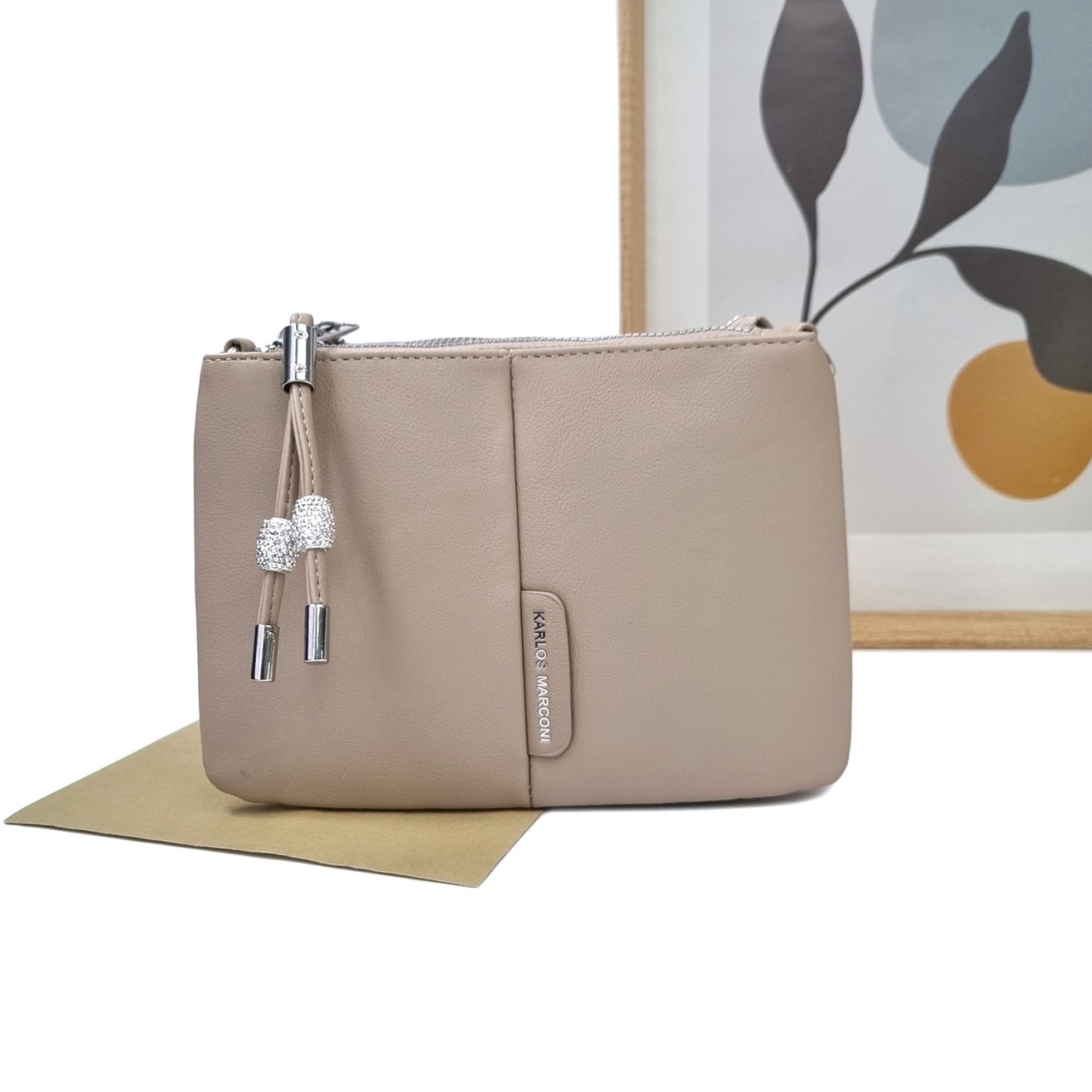 Крос-боді штучна шкіра бежевий Арт.HX165 beige Eteral Smile (54)