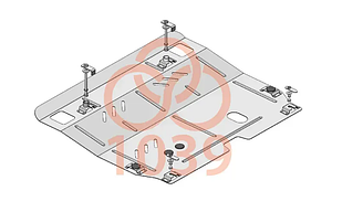 Захист двигуна Nissan Altima 5 (2016-2018) Кольчуга