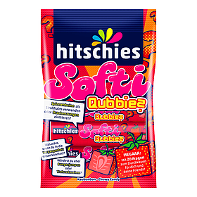 Жувальні цукерки Hitschies Softi зі смаком полуниці 80г