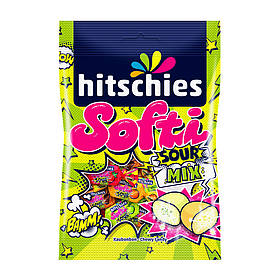 Жувальні цукерки Hitschies Softi Sour brizzl Mix 90г