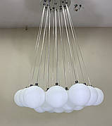 Люстра-пучок срібна підвісна на 19 ламп (82-150F-19 CH+WH G9)