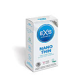Презервативи EXS Nano Thin 12 шт тонкі для безпечного сексу максимального комфорту та чутливості, фото 2