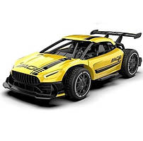 Машинка спортивна на радіокеруванні Metal Drive Mini, 1:24, задній привід Жовтий