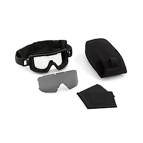 Окуляри тактичні Revision MerlinHawk Blk 2L Clr/Smk Rtl (дужки 1 шт. + Лінзи 2 шт), 4-2100-0020