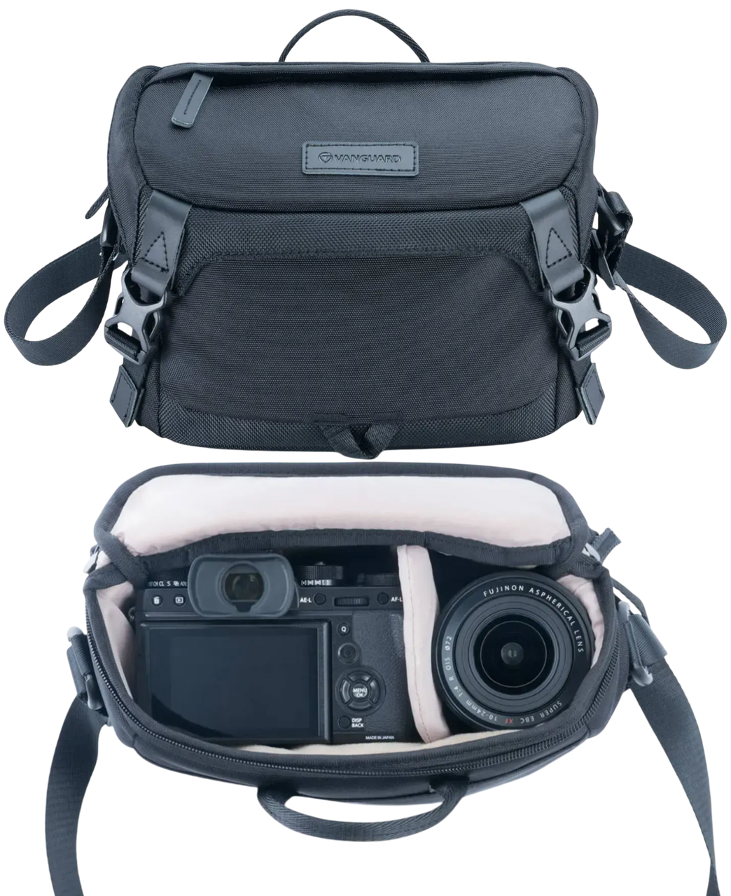 Наплічна сумка Vanguard VEO GO 24M Black, 4 л | Для CSC камер, гібридних камер зі змінною оптикою і невеликих DSLR-камер