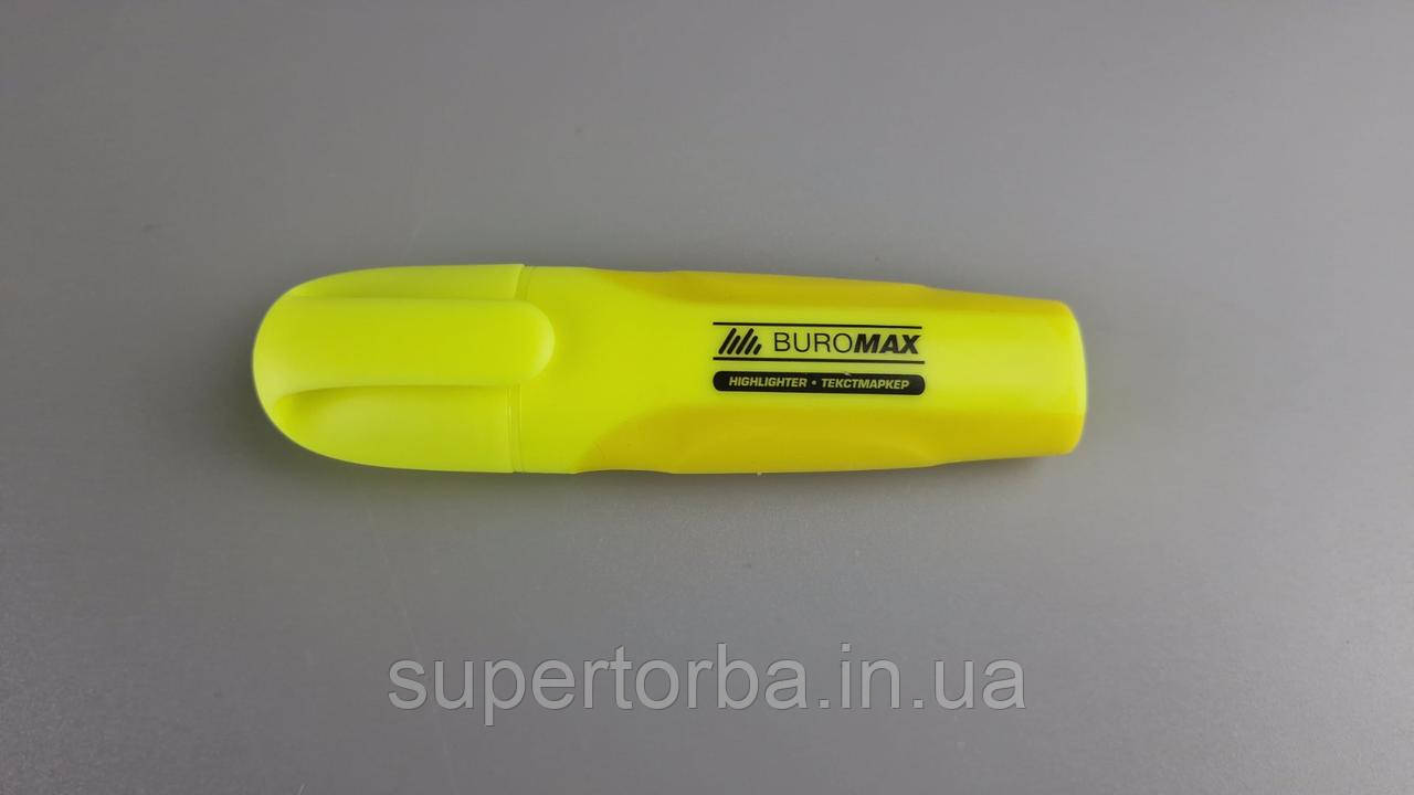 Текстовиділювач фрюріст. "Buromax BM.8904-08 NEON" ЖОВТИЙ (1 шт), фото 1