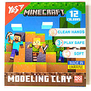 Пластилін Minecraft Yes 12 кольорів, 240 гр