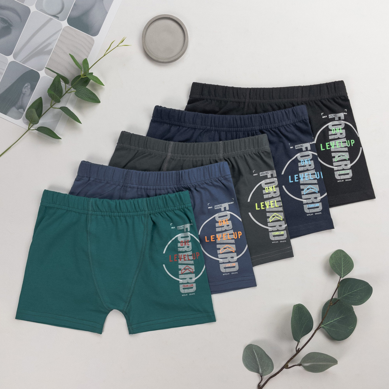 Дитячі труси боксери для хлопчика Nicoletta (вік: 8-9, 10-11, 12-13 років) | 5 шт.