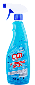 Рідина для миття скла "Blitz Crystal" Aquablue 0,75л ПЕТ пляшка трігер