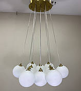 Люстра-пучок бронзова підвісна на 13 ламп (82-150F-13 BRZ+WH G9)