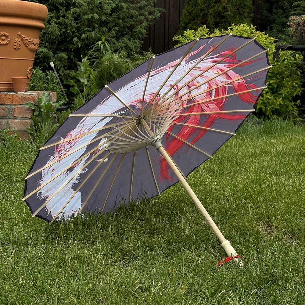 Парасолька для фотосесій Чорна | китайська традиційна парасолька, фото 1