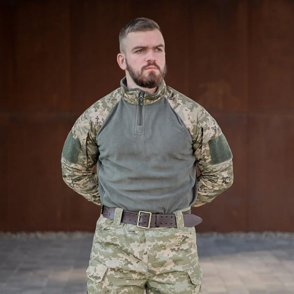 Бойова сорочка (Grifon Ubacs Tactical Micro-Fleece) піксель рипстоп, фото 1