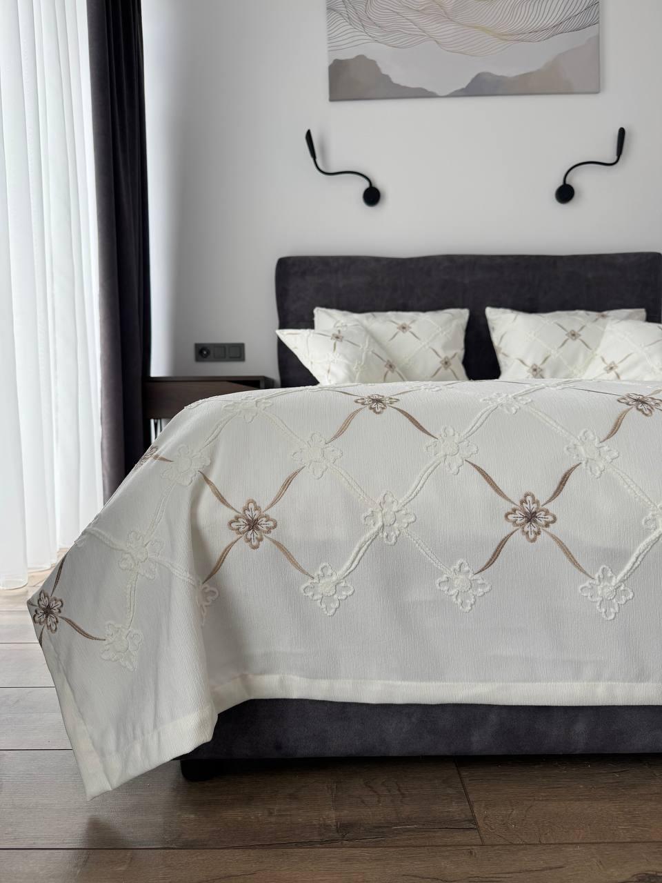 Покривало "Бароко", 100% cotton, колір №1 (Розміри і кольори в асортименті)і), фото 1