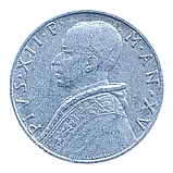 Ватикан 10 лір, 1953, фото 2