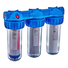 Фільтр для холодної води Чехія KP-26-1/2 (3 колби, 8 атм.)