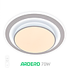 Світлодіодна люстра PEARL R 70W AL6410 ARD біла Ardero 3000-6500К 5500Lm світильник з пультом ДУ Ø480х80мм, фото 6