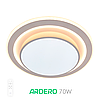 Світлодіодна люстра PEARL R 70W AL6410 ARD біла Ardero 3000-6500К 5500Lm світильник з пультом ДУ Ø480х80мм, фото 5