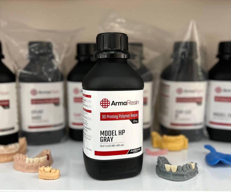 DENTAL MODEL HP (Дентал Модел), фотополімерна смола для 3D друку стоматологічних моделей. ArmaResin