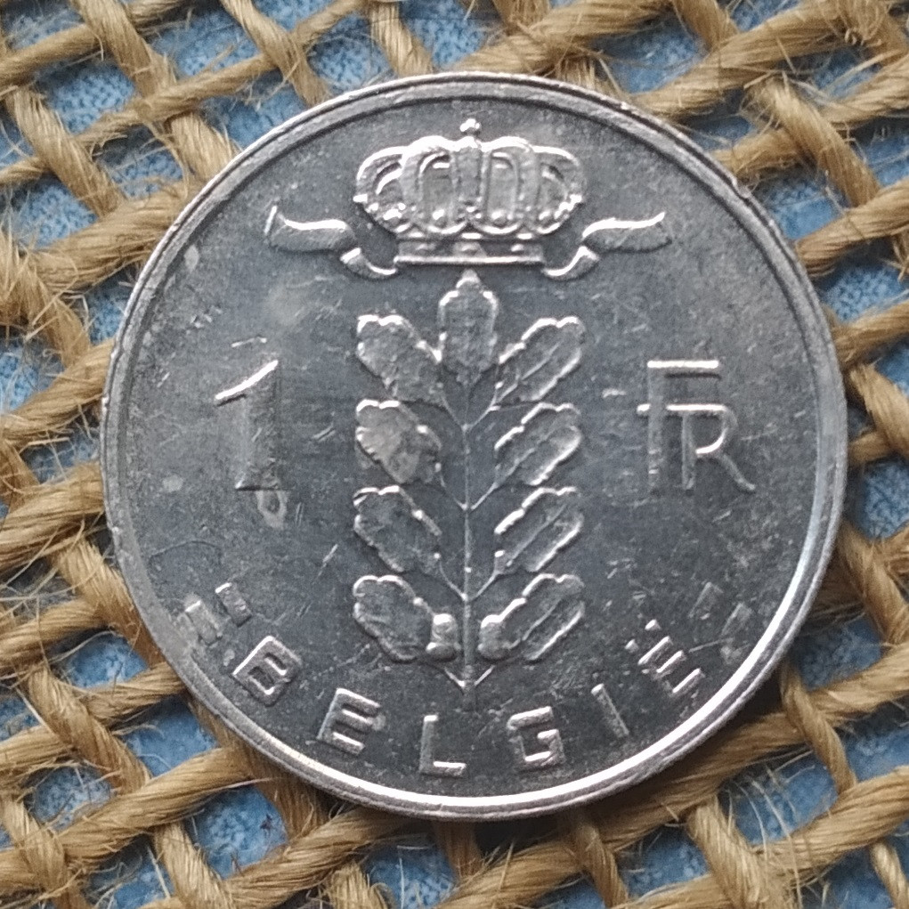 1 франк 1980 року. Бельгiя, фото 1