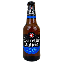 Пиво безалкогольне світле Естрелла Галіція Estrella Galicia 0% 4*330ml с/б 6пач/ящ (Код: 00-00017678)
