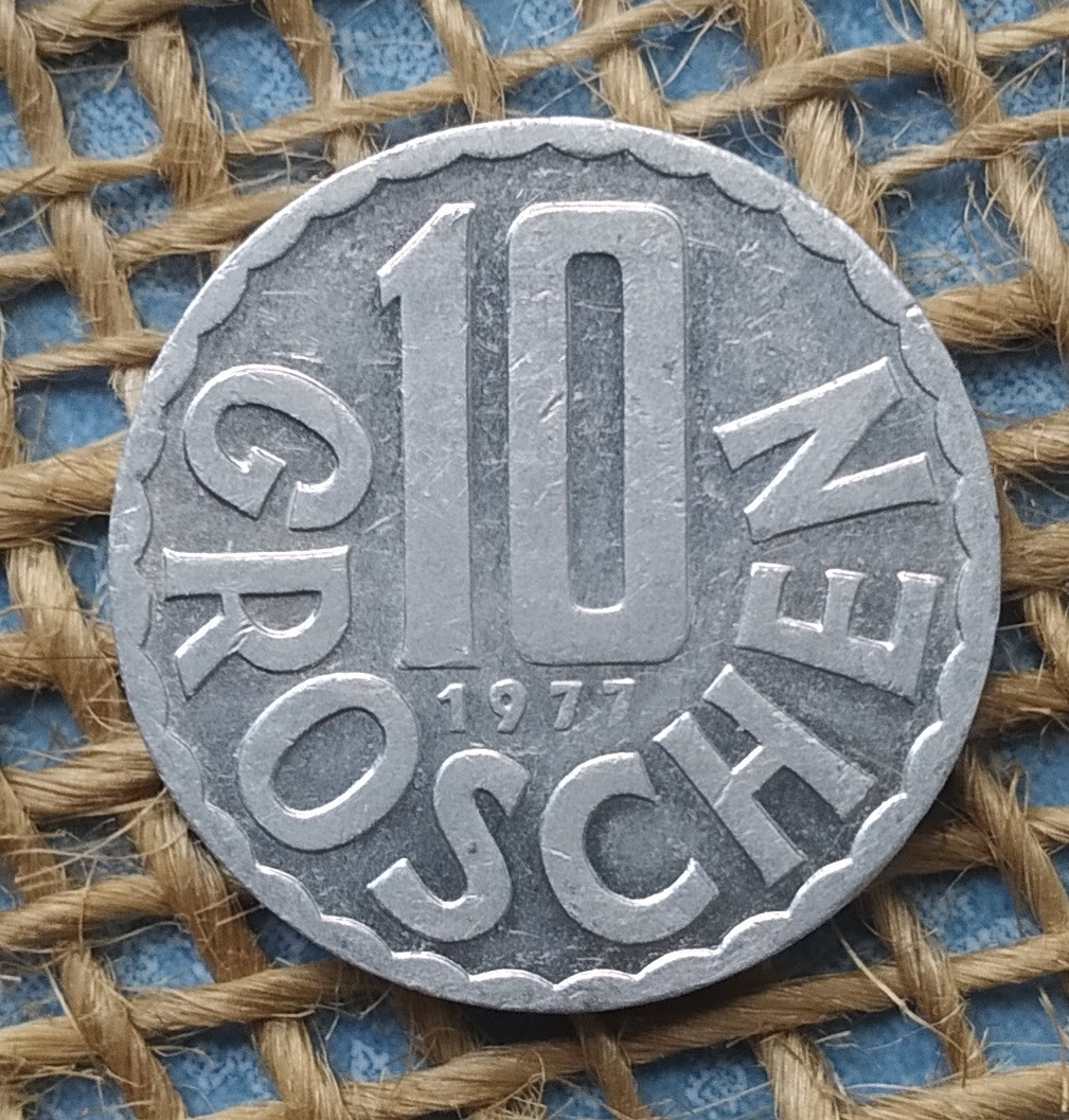 10 грошей 1977 року. Австрiя
