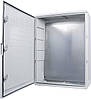 Корпус 60*80*28, ІР65, з АБС-пластику, ударостійкий, з монтажною панеллю, непрозорі дверцята, серіїUBox, фото 4