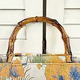 Сумка жіноча з квітковим візерунком, розмір 17/13,5 см, фото 5