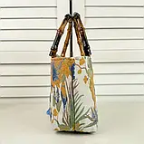 Сумка жіноча з квітковим візерунком, розмір 17/13,5 см, фото 3