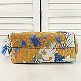Сумка жіноча з квітковим візерунком, розмір 17/13,5 см, фото 6