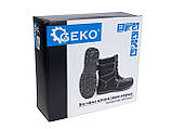 Утеплене зимове захисне взуття s3 sr fo розмір 41 geko g90562-41, посилені черевики для будівельників, фото 9